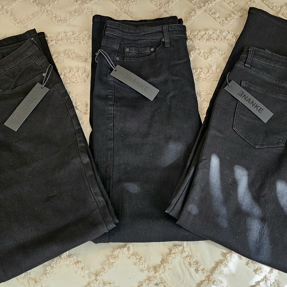 Set Of 3, Ananke Black Men's Jeans